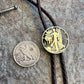 US Silver Walking Liberty Half Dollar Hand Cut Coin Bolo Tie - Mountainstruck Coin Jewelry