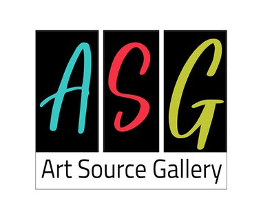 Logo of Art Source Gallery with colorful letters on a black background. - Mountainstruck Coin Jewelry