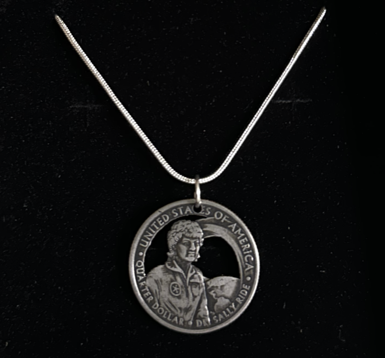 U.S. First American Woman in Space Necklace