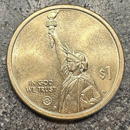 American Innovation $1 Florida Space Shuttle Hand Cut Coin Necklace - Mountainstruck Coin Jewelry