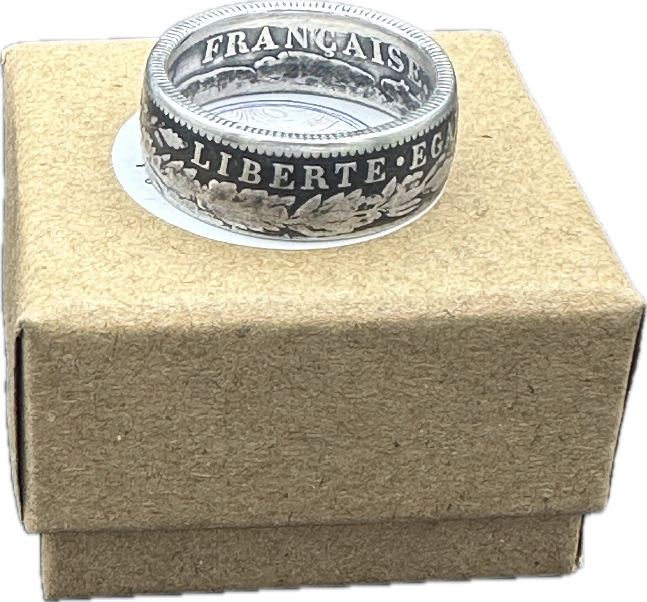 France 2 Franc Silver Coin Ring