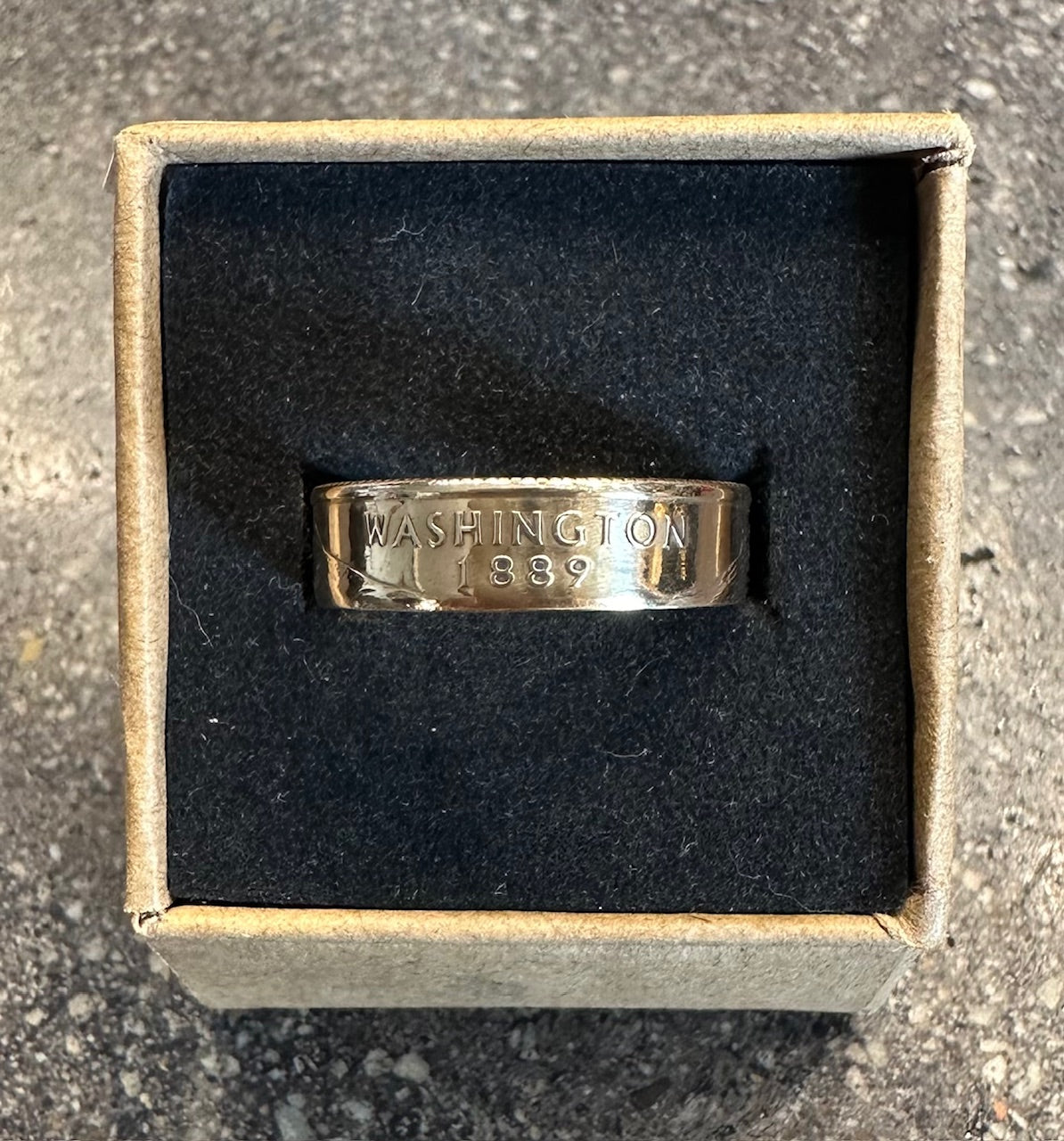 U.S. State Quarter Coin Ring