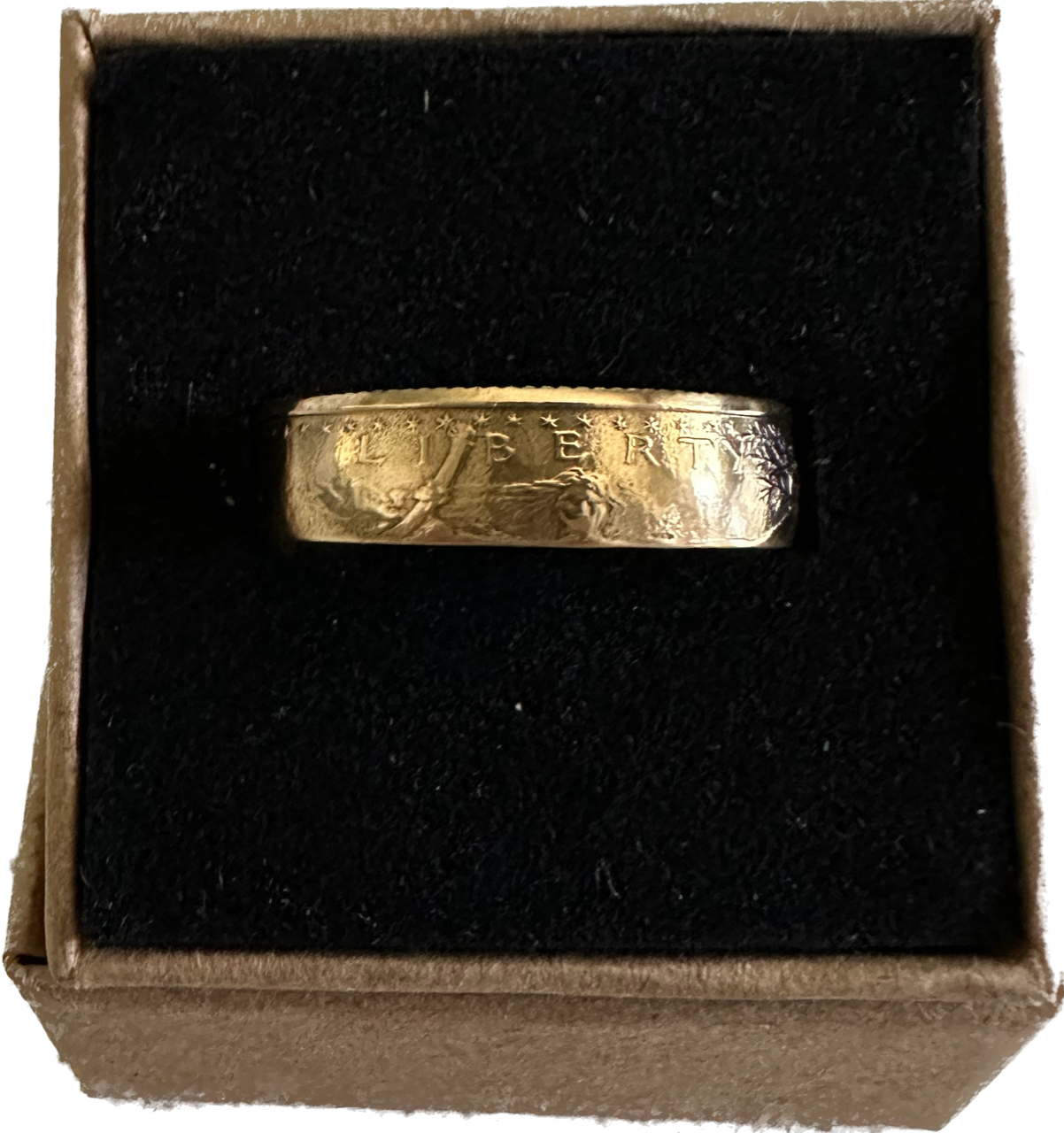 U.S. Gold Eagle 1/4 oz Fine Gold Ring