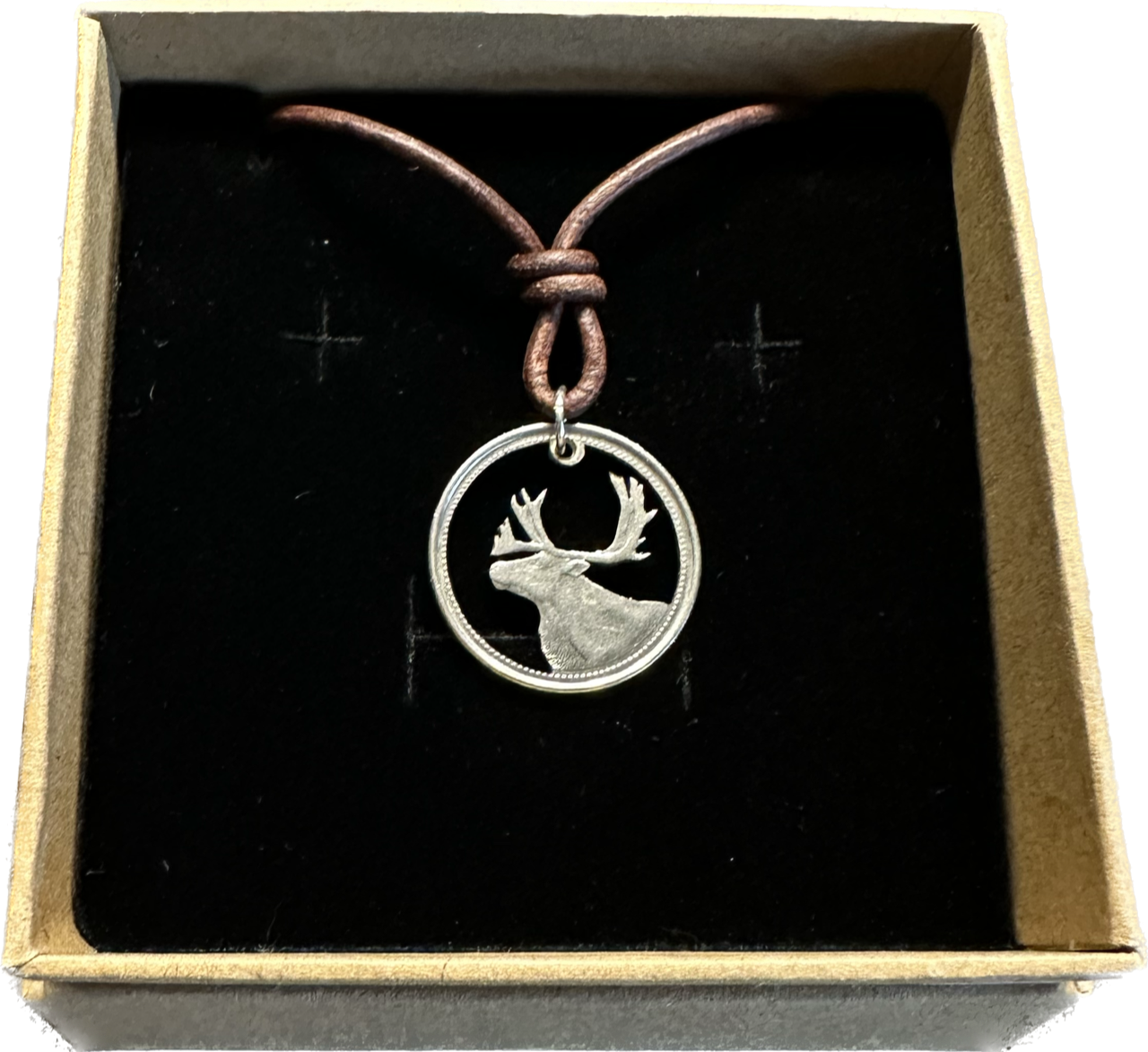 Canada Caribou 25 Cents Necklace