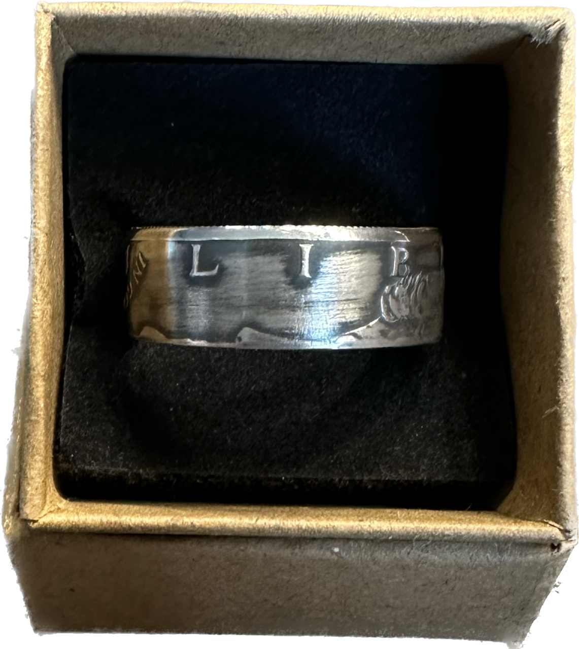 JFK 1964 Half Dollar Silver Coin Ring