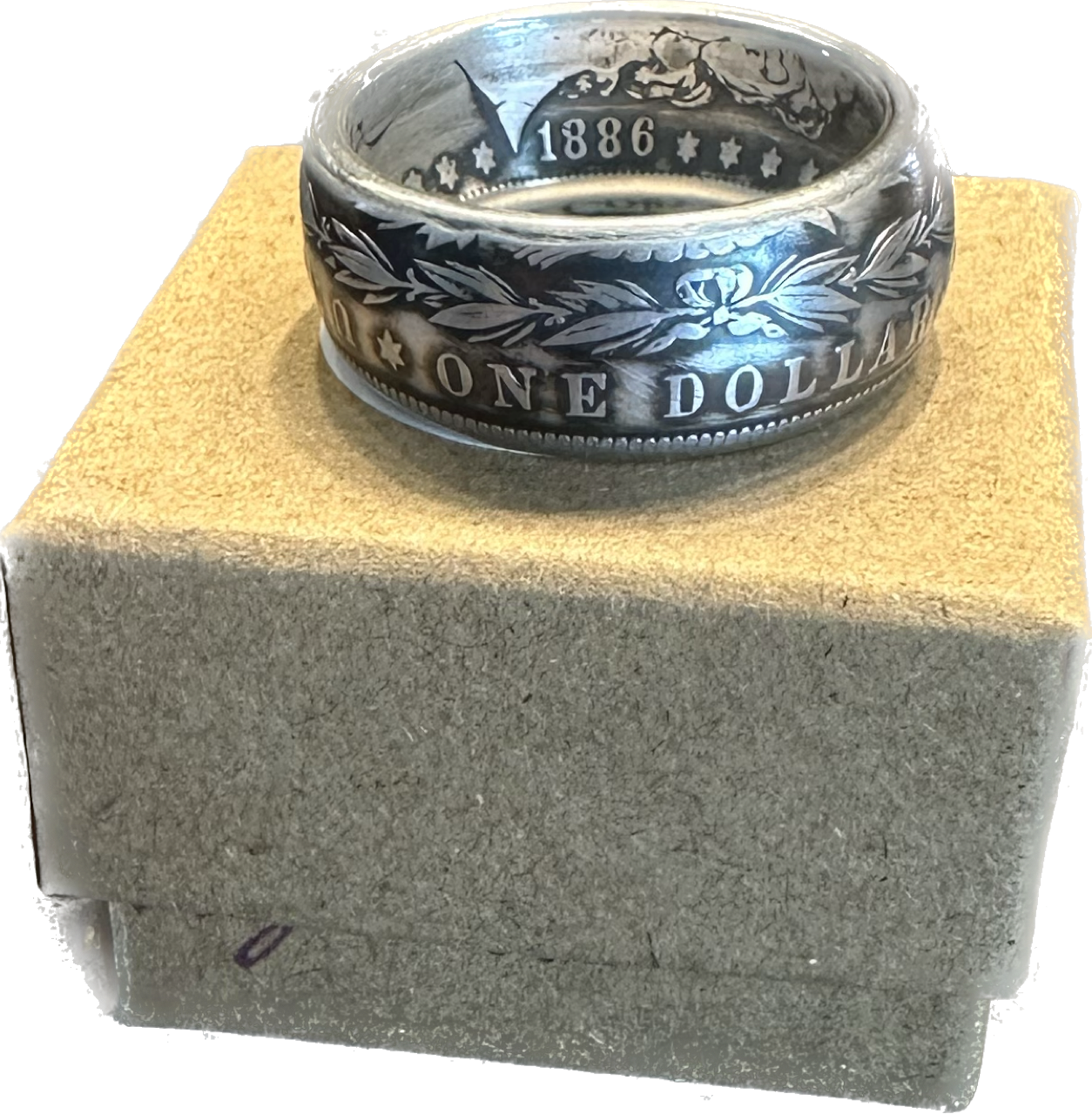 Morgan Dollar Silver Coin Ring