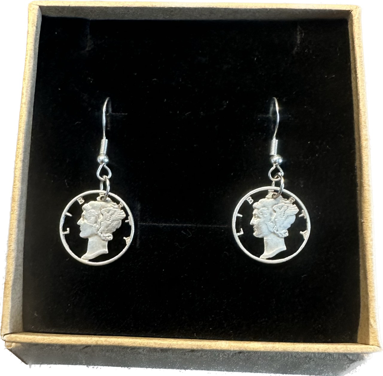 U.S. Mercury Dime Silver Earrings