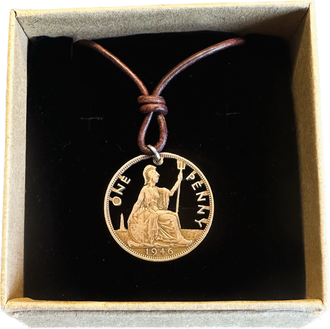 UK One Penny Cut Out Pendant