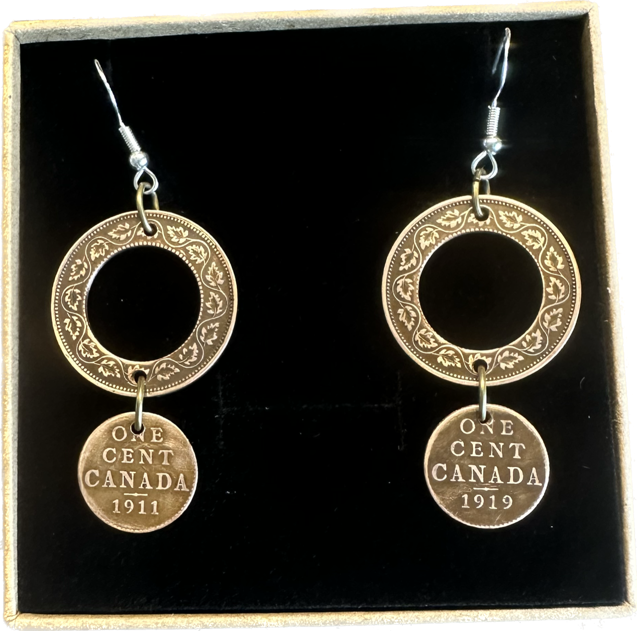Canada Large Cent 2-Part Earring