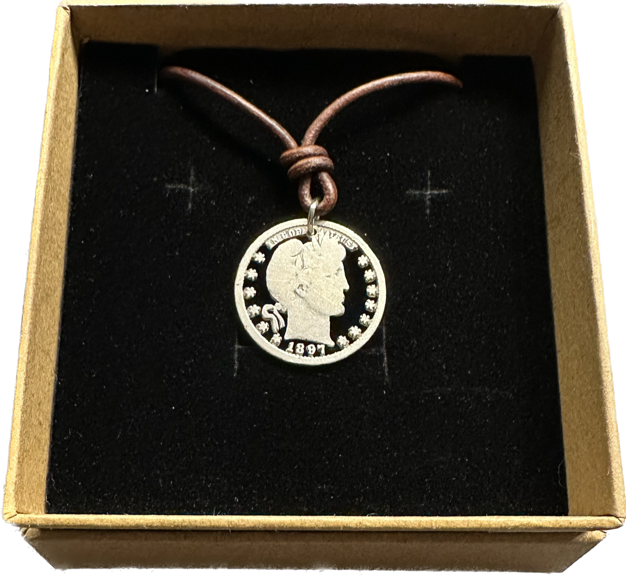 U.S. Barber Silver Quarter Necklace