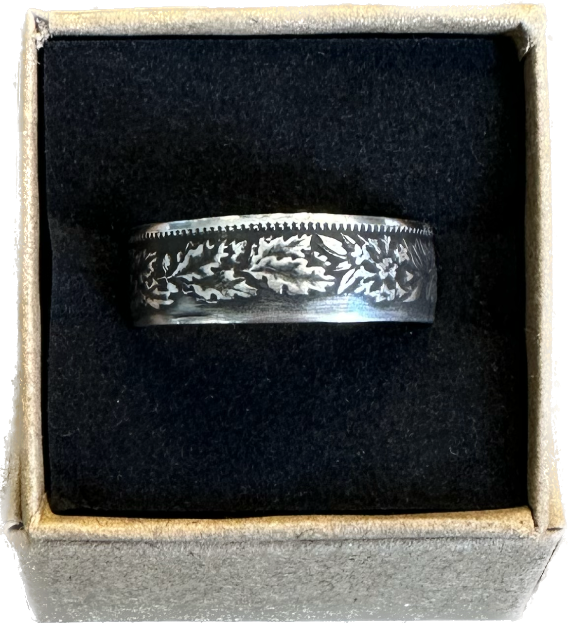 Swiss 2 Franc Silver Ring