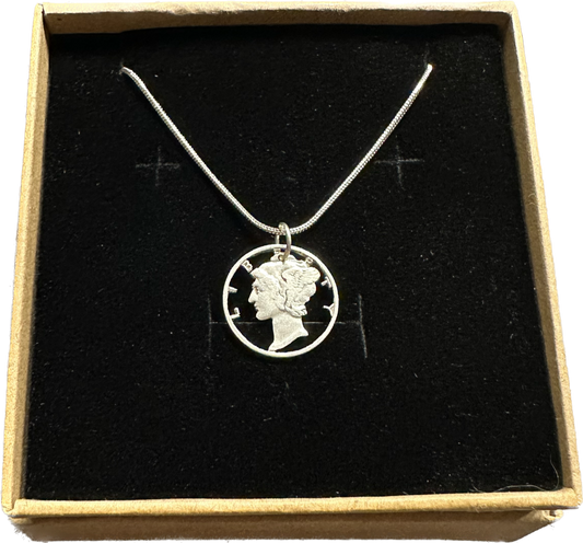 U.S. Mercury Dime Silver Necklace
