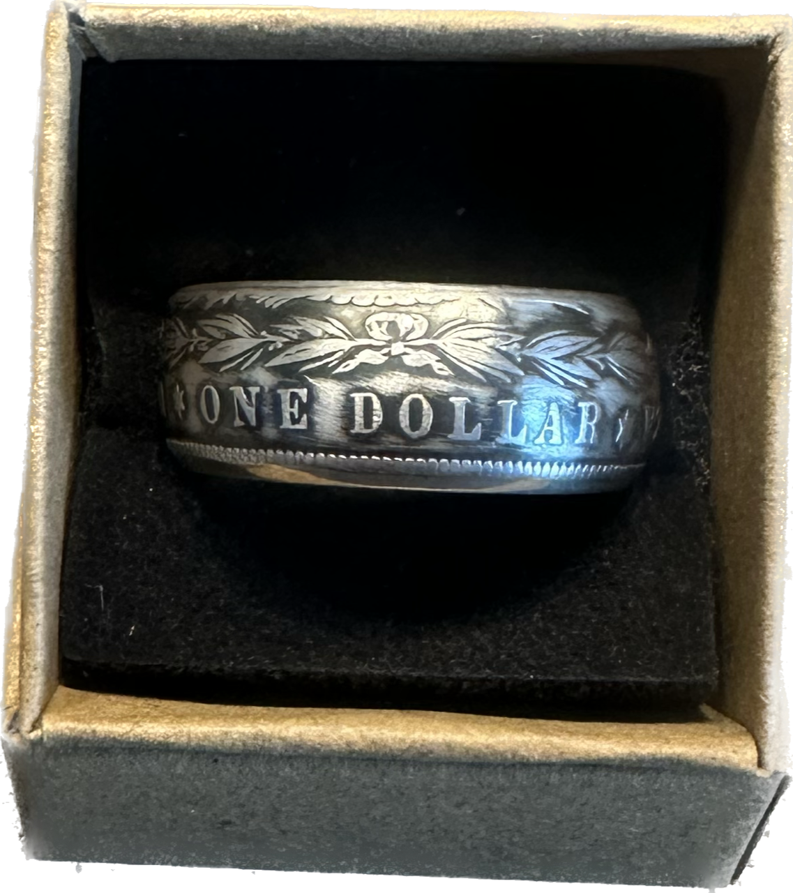 Morgan Dollar Silver Coin Ring