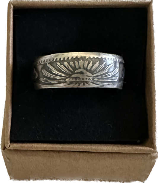 Mexico 50 Centavos Silver Ring (Rare)