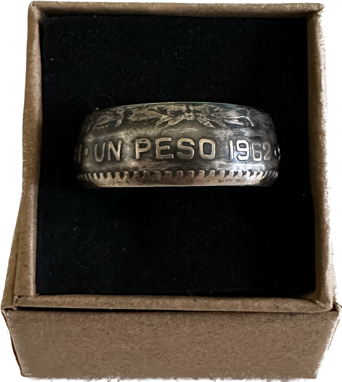 Mexico Silver Peso Ring