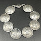 U.S. Mercury Dime Silver Coin Bracelet on a black background. - Mountainstruck Coin Jewelry