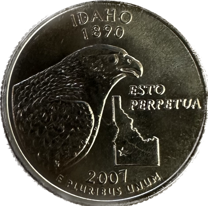 Back side of Idaho state quarter. - Mountainstruck Coin Jewelry