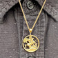 22k Solid Gold UK Gold Sovereign Hand Cut Coin Necklace -Mountainstruck Coin Jewelry