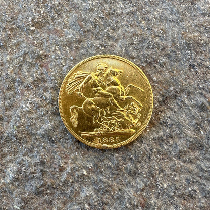 22k Solid Gold UK Gold Sovereign Coin -Mountainstruck Coin Jewelry