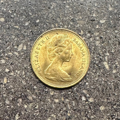 Bahamas 1 Cent Starfish coin front  - Mountainstruck Coin Jewelry