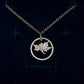 Canada Maple Leaf Penny Hand Cut Coin Necklace with bronze chain on a black velvet backround. - Mountainstruck Coin Jewelry