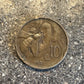 Honeybee Italy 10 Centesimi back of coin on a concrete background. - Mountainstruck Coin Jewelry