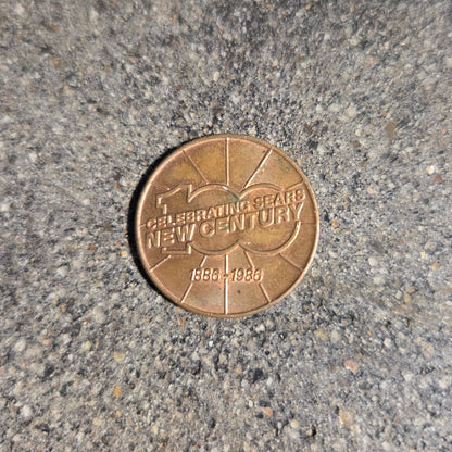 U.S. Authentic Copper Statue of Liberty Token coin back on a concrete background. - Mountainstruck Coin Jewelry