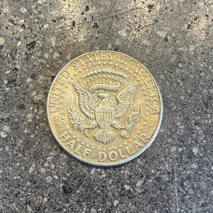 U.S. JFK Half Dollar Silver coin back - Mountainstruck Coin Jewelry