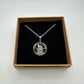 UK One Shilling Hand Cut Silver Coin Necklace with stainless chain - Mountainstruck Coin Jewelry