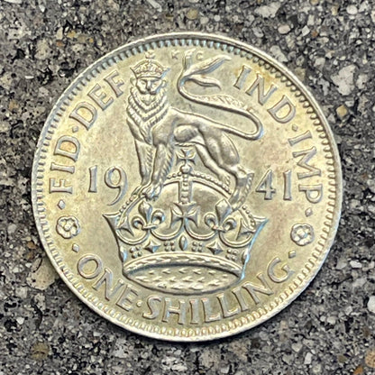 UK One Shilling Hand Cut Silver Coin Necklace - Mountainstruck Coin Jewelry