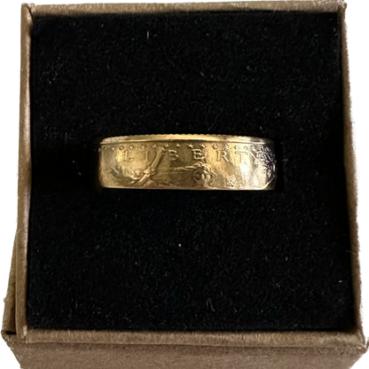 22k Gold U.S. Gold Eagle Coin Ring - Mountainstruck Coin Jewelry