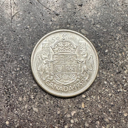 Canada 50 Cents Silver Coin (back) - Mountainstruck Coin Jewelry