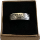 Germany 1 Mark Silver Coin Ring in a brown kraft box on a black velvet background. - Mountainstruck Coin Jewelry