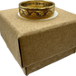 Canada Large Cent Leaf Coin Ring 24k gold plated on a brown kraft box. - Mountainstruck Coin Jewelry