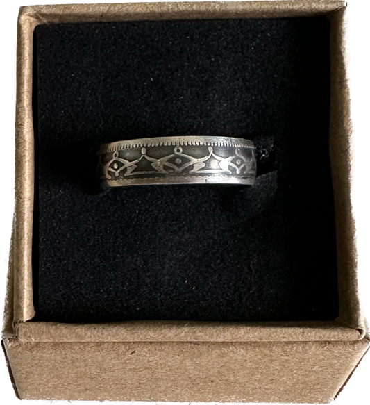Newfoundland 20 Cents Silver Coin Ring - Mountainstruck Coin Jewelry