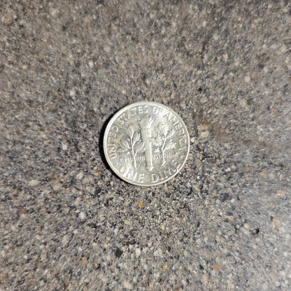 U.S. Dime Silver Coin back on concrete background. - Mountainstruck Coin Jewelry