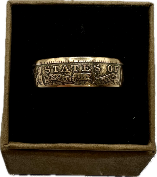 U.S. Solid Gold Eagle $10 Coin Ring - Mountainstruck Coin Jewelry