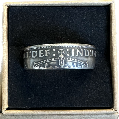 UK Two Shillings Silver Coin Ring - Mountainstruck Coin Jewelry