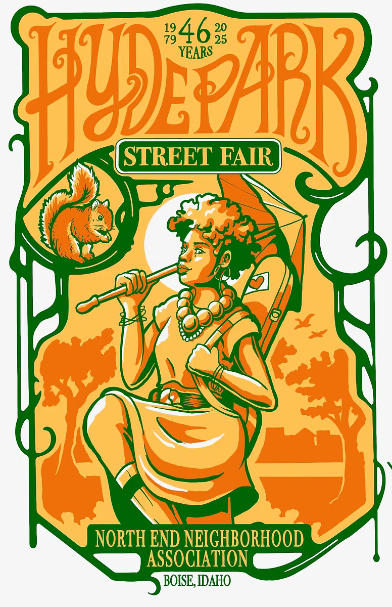 Hyde Park Street Fair North End Neighborhood Association advertisement. -Mountainstruck Coin Jewelry