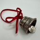2025 Holiday Coin Bell Ornament Works! with a red bow on a white background. - Mountainstruck Coin Jewelry