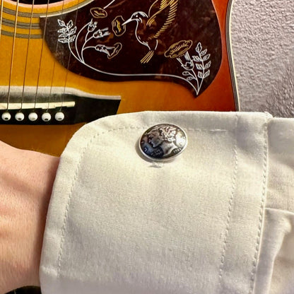 U.S. Silver Mercury Dime Domed Coin Cufflinks - Mountainstruck Coin Jewelry