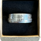 1892-1893 Chicago Columbus Silver Half Dollar Coin Ring (shine) in a brown kraft box on a black velvet background. - Mountainstruck Coin Jewelry