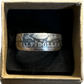 Barber Half Dollar Silver Coin Ring (reverse) in a brown kraft box on a black velvet background. - Mountainstruck Coin Jewelry
