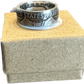 Ben Franklin Half Dollar Silver Coin Ring on a brown kraft box. - Mountainstruck Coin Jewelry