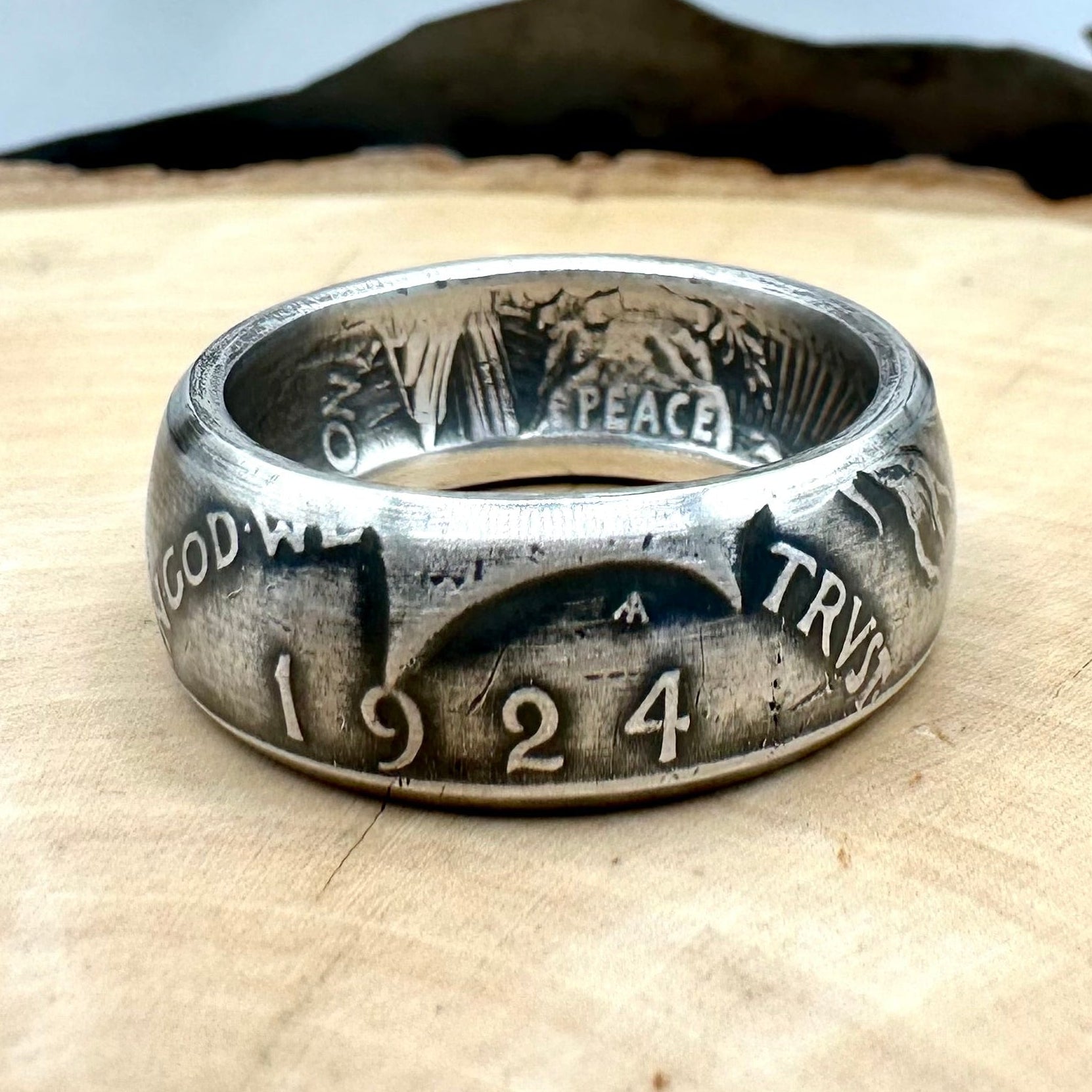 U.S. Peace Dollar Silver Coin Ring – Mountainstruck Coin Jewelry