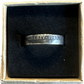 WW2 Nickel Silver Coin Ring in a brown kraft box on a black velvet background. - Mountainstruck Coin Jewelry