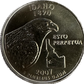 Back side of Idaho state quarter.
