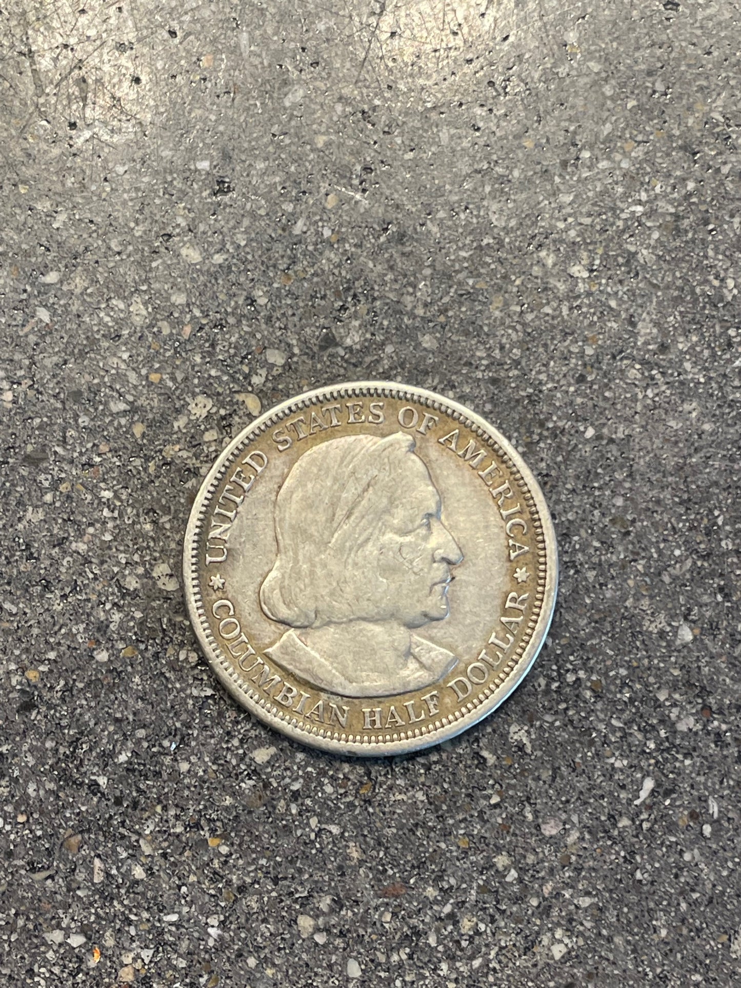 U.S. 1892-1893 Chicago Columbus Silver Half Dollar Ring