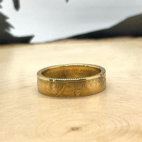 U.S. Gold Eagle 1/4 oz Fine Gold Ring