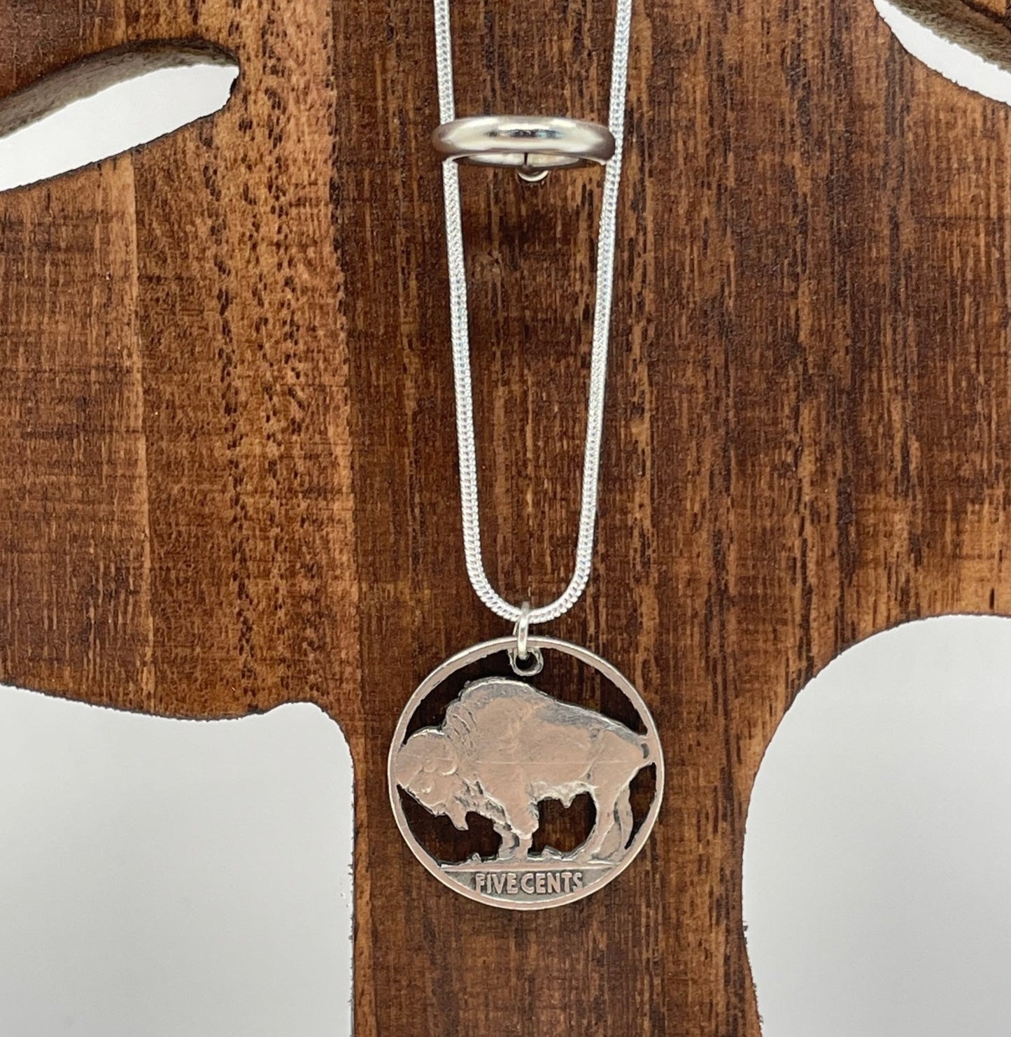 U.S. Buffalo Nickel Necklace (Reverse)